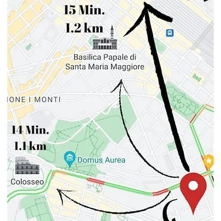 San Giovanni Pretty Metro A Lägenhet Rom